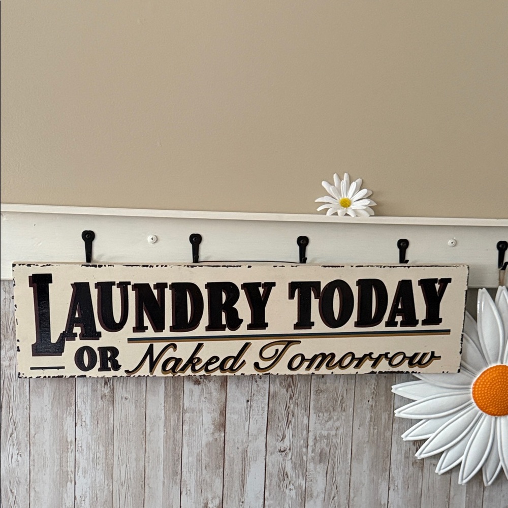 Charming Cream & Black Wall Sign